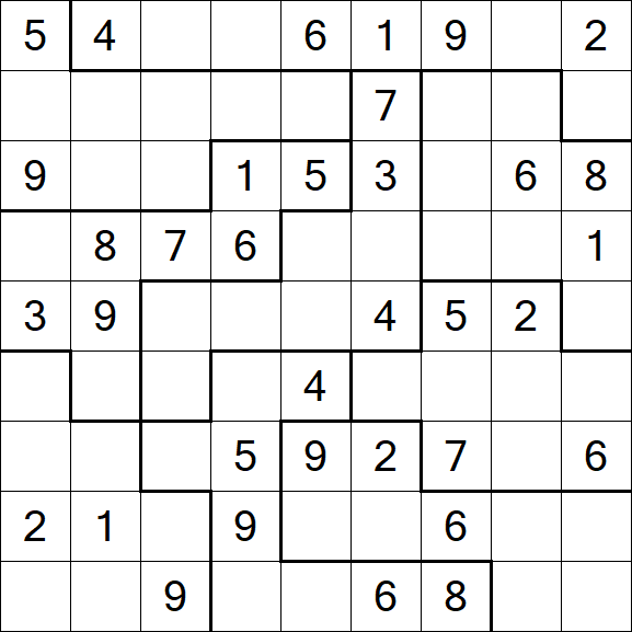 Jigsaw Sudoku - Mittel