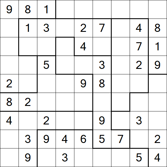 Jigsaw Sudoku - Médio