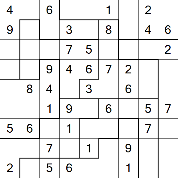 Jigsaw Sudoku - Mittel
