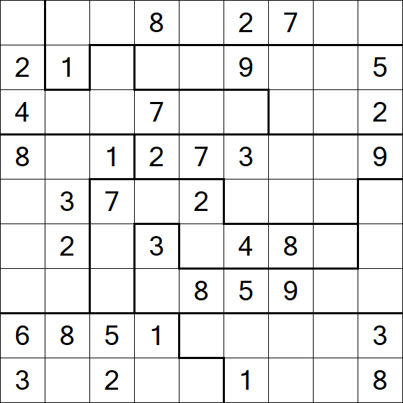 Jigsaw Sudoku - Mittel