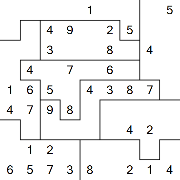 Jigsaw Sudoku - Médio