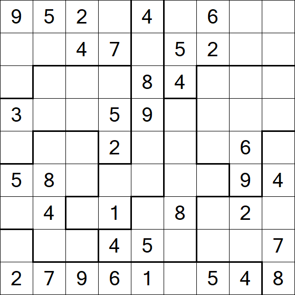 Jigsaw Sudoku - Médio