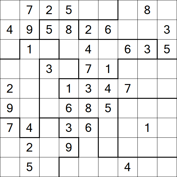 Jigsaw Sudoku - Médio
