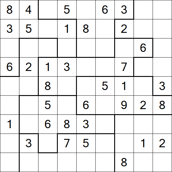 Jigsaw Sudoku - Médio
