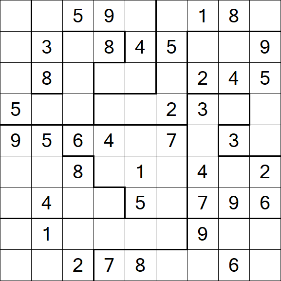 Jigsaw Sudoku - Mittel