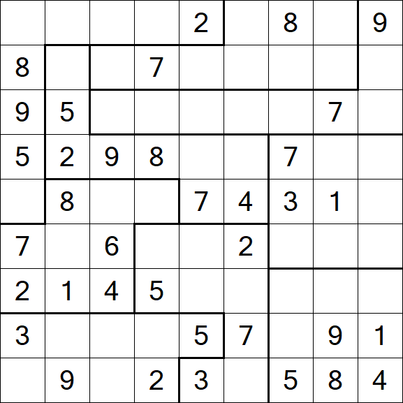 Jigsaw Sudoku - Mittel