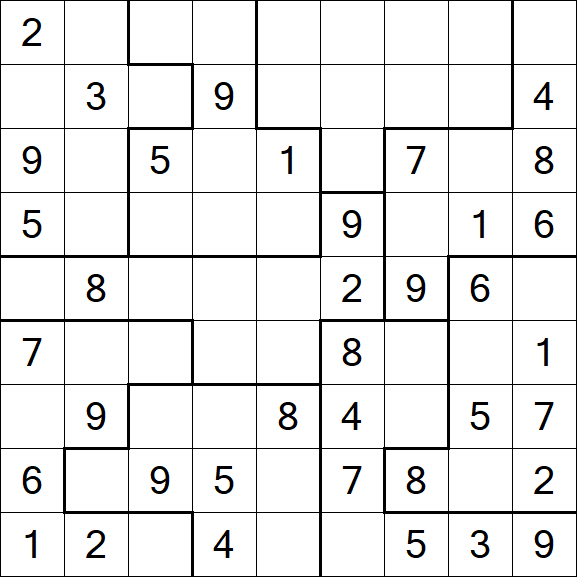 Jigsaw Sudoku - Mittel