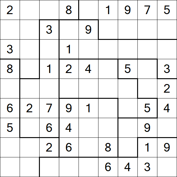 Jigsaw Sudoku - Mittel