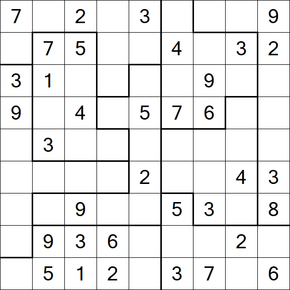 Jigsaw Sudoku - Moyen