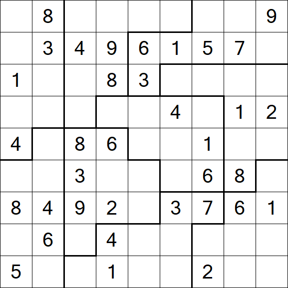 Jigsaw Sudoku - Mittel