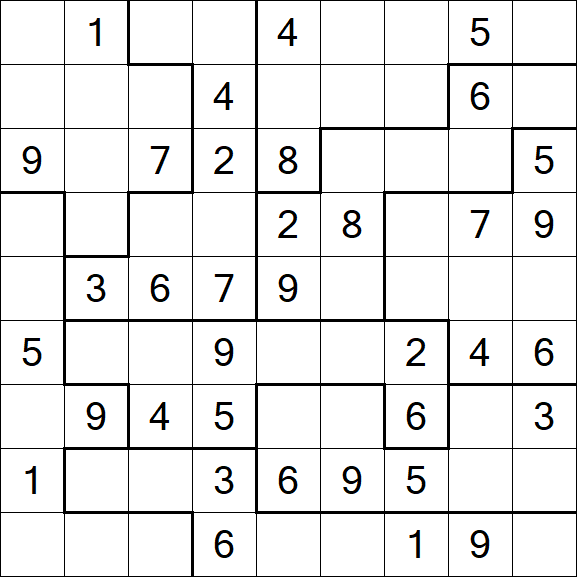 Jigsaw Sudoku - Mittel