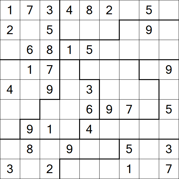 Jigsaw Sudoku - Mittel