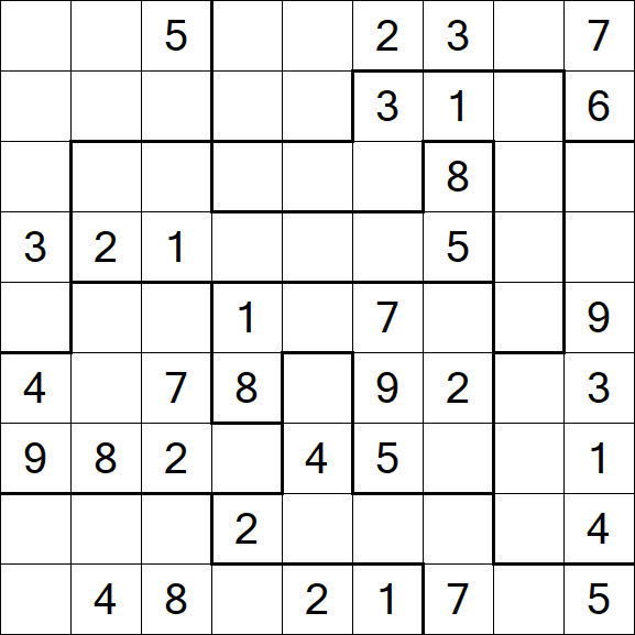 Jigsaw Sudoku - Mittel