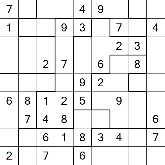 Jigsaw Sudoku - Mittel