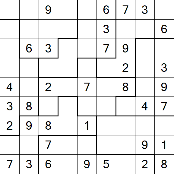 Jigsaw Sudoku - Mittel