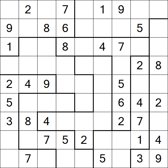 Jigsaw Sudoku - Mittel
