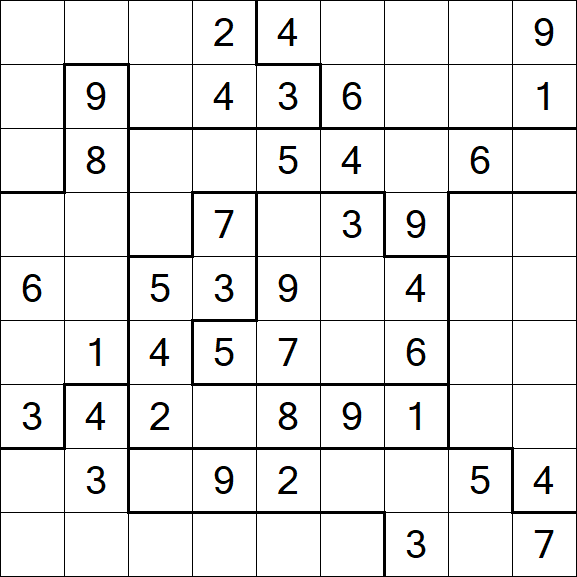 Jigsaw Sudoku - Mittel