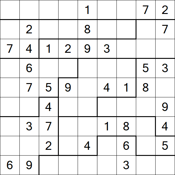 Jigsaw Sudoku - Mittel