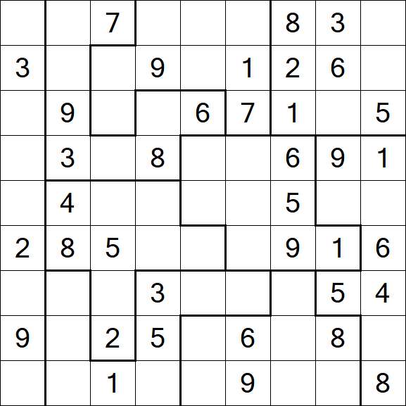 Jigsaw Sudoku - Mittel