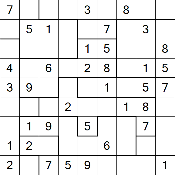 Jigsaw Sudoku - Mittel