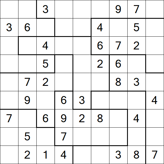 Jigsaw Sudoku - Moyen