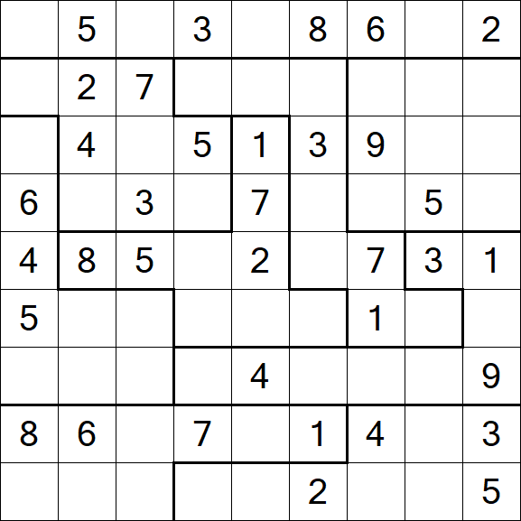 Jigsaw Sudoku - Mittel