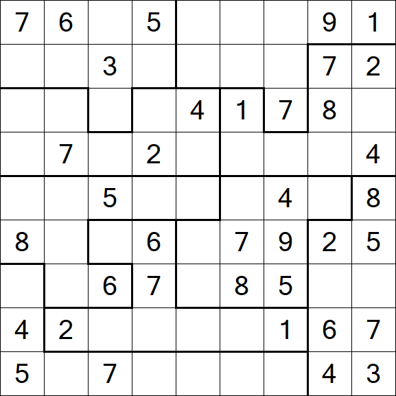 Jigsaw Sudoku - Médio