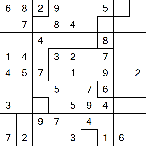 Jigsaw Sudoku - Médio