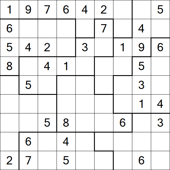 Jigsaw Sudoku - Médio