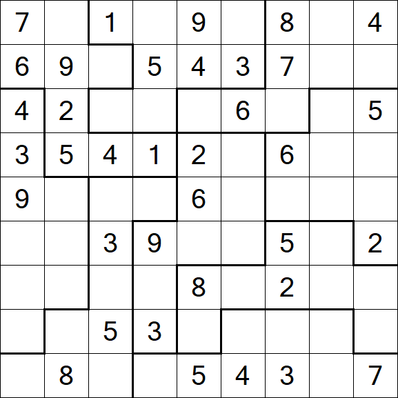 Jigsaw Sudoku - Médio