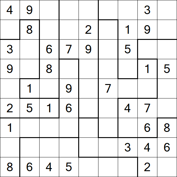 Jigsaw Sudoku - Médio