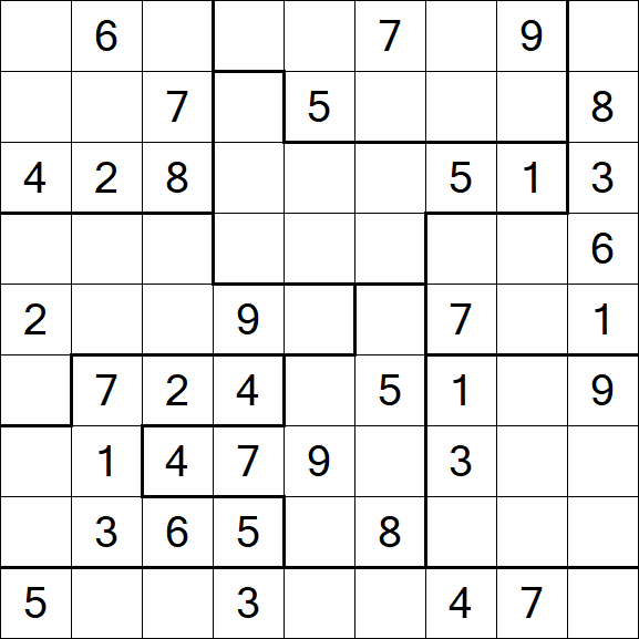 Jigsaw Sudoku - Médio