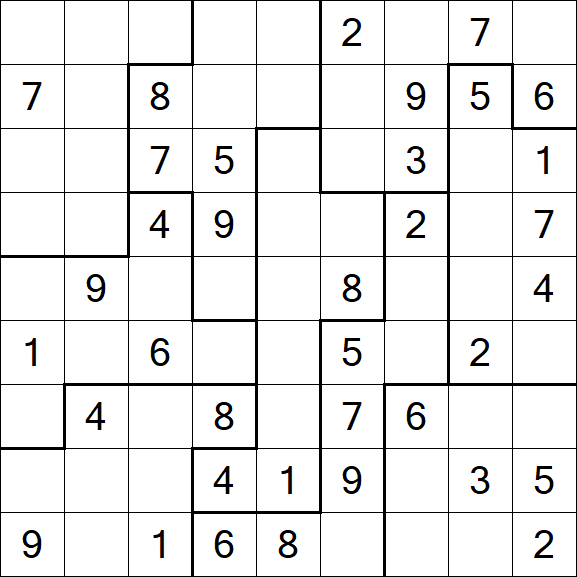 Jigsaw Sudoku - Médio