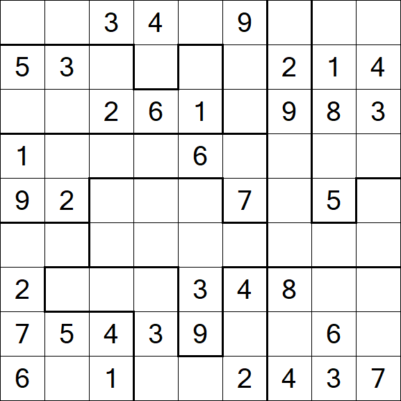 Jigsaw Sudoku - Médio