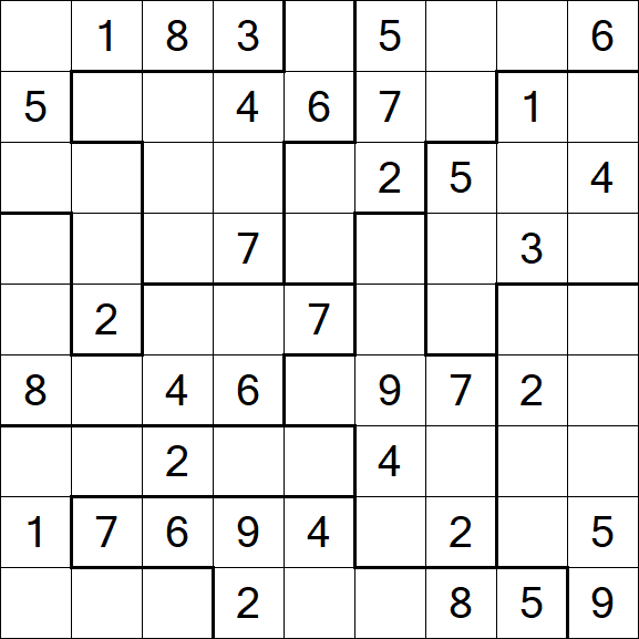 Jigsaw Sudoku - Médio