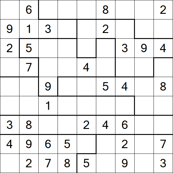 Jigsaw Sudoku - Médio