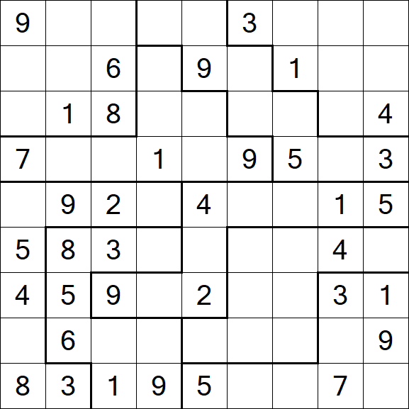 Jigsaw Sudoku - Médio