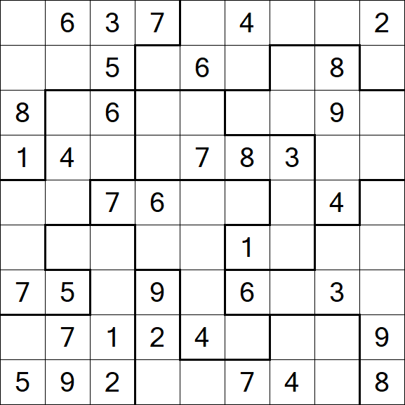 Jigsaw Sudoku - Médio