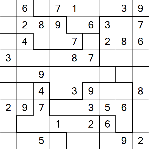 Jigsaw Sudoku - Moyen