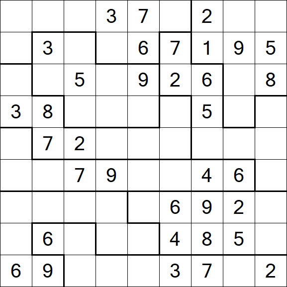 Jigsaw Sudoku - Médio