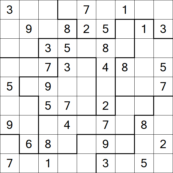 Jigsaw Sudoku - Médio