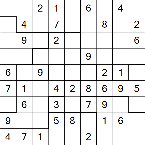 Jigsaw Sudoku - Médio