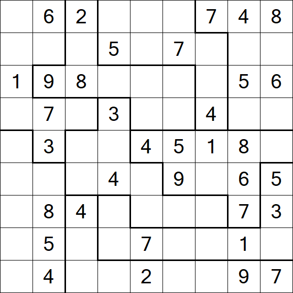 Jigsaw Sudoku - Médio
