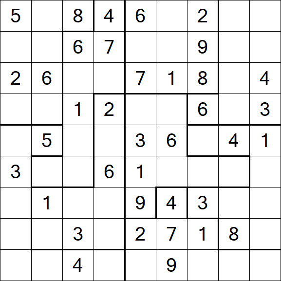 Jigsaw Sudoku - Médio