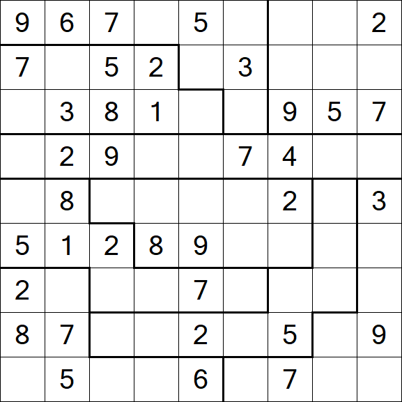 Jigsaw Sudoku - Médio