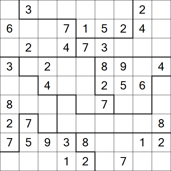 Jigsaw Sudoku - Médio