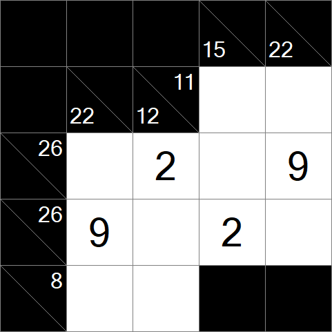 Kakuro - Simple