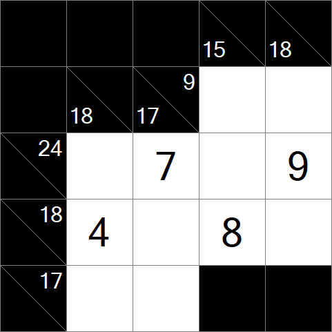 Kakuro - Simple