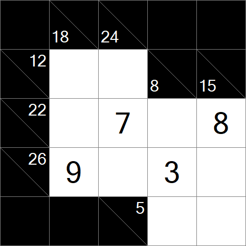 Kakuro - Simple