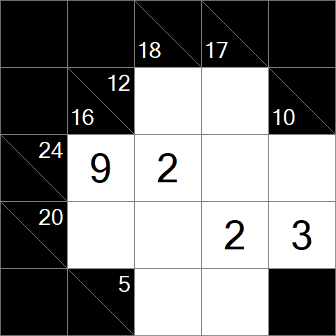 Kakuro - Simple